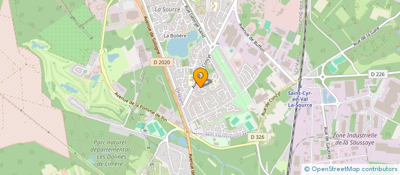 localisation de l'entreprise F P COMMUNICATION à ORLEANS