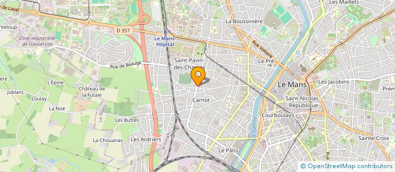 localisation de l'entreprise F.P CONCEPT  LE MANS