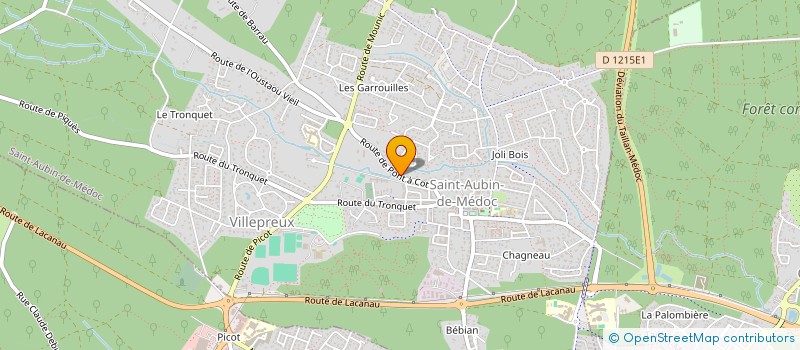 localisation de l'entreprise F.P CONSTRUCTION  SAINT-AUBIN-DE-MEDOC