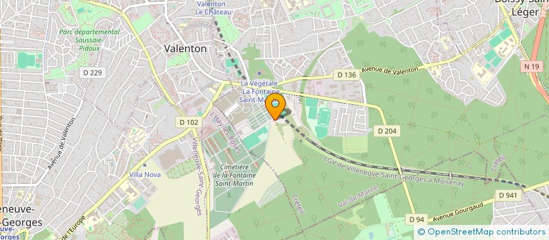 localisation de l'entreprise F.P COUVERTURE à LIMEIL-BREVANNES