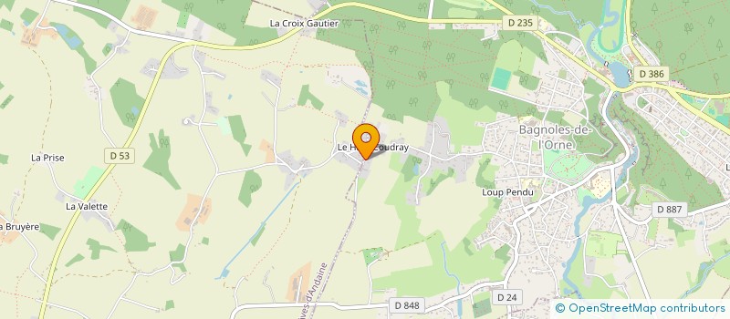 localisation de l'entreprise F P CREATION DIGITALE à RIVES D'ANDAINE