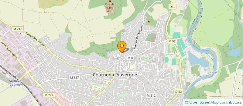 localisation de l'entreprise F P E  COURNON-D'AUVERGNE