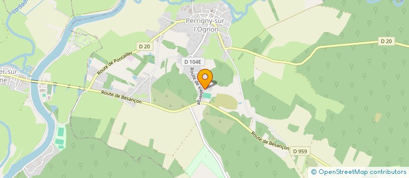 localisation de l'entreprise F.P.GEAY  PERRIGNY-SUR-L'OGNON