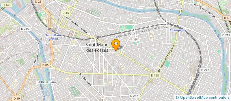 localisation de l'entreprise F.P.GESTION à SAINT-MAUR-DES-FOSSES