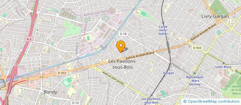 localisation de l'entreprise F P INTERNATIONAL  LES PAVILLONS-SOUS-BOIS