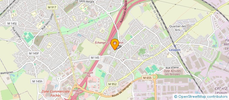 localisation de l'entreprise F P L  FORMATIONS PRESTATIONS LOCATIONS à LESQUIN