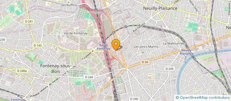 localisation de l'entreprise F.P.L.S à FONTENAY-SOUS-BOIS