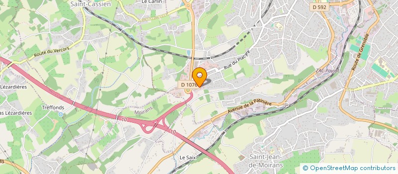 localisation de l'entreprise F P LOGIS à VOIRON