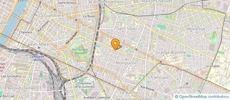 localisation de l'entreprise F.P.M  LYON