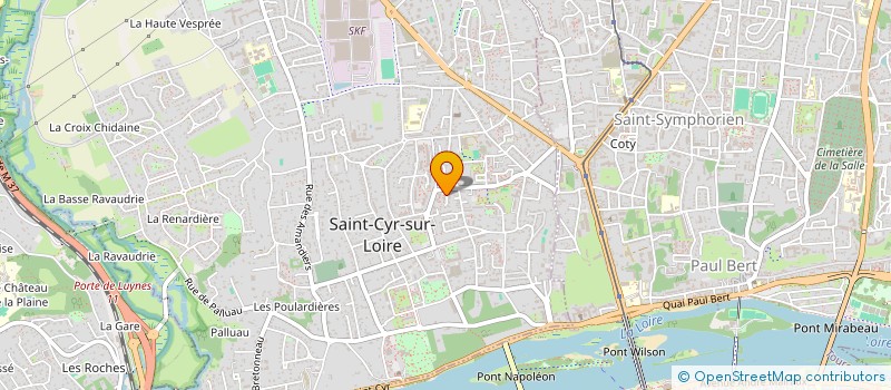 localisation de l'entreprise F. P. M. à SAINT CYR SUR LOIRE