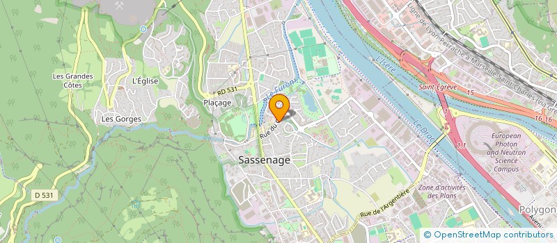 localisation de l'entreprise F P MARTINEZ  SASSENAGE