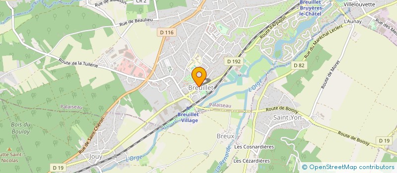 localisation de l'entreprise F.P. MENUISERIE  BREUILLET