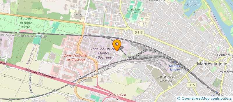 localisation de l'entreprise F.P. MONTAGES  MANTES-LA-JOLIE