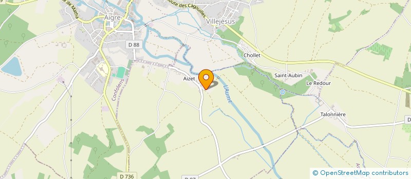 localisation de l'entreprise F P O RENOVATION  MARCILLAC-LANVILLE