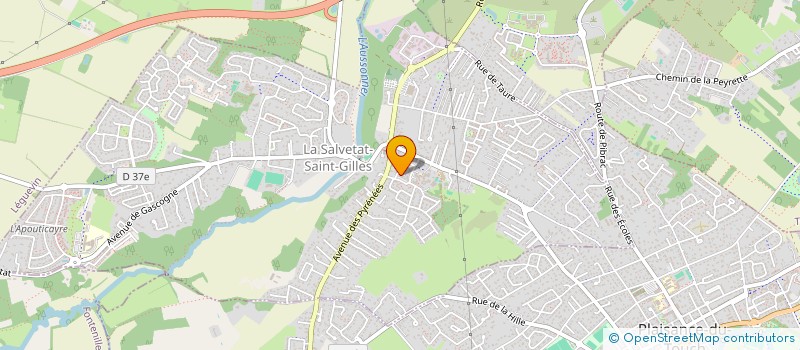 localisation de l'entreprise F.P.P.M.  LA SALVETAT-SAINT-GILLES