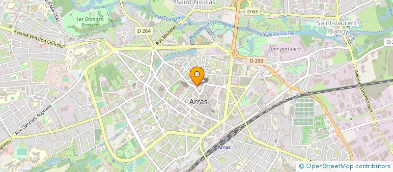 localisation de l'entreprise F&P PROD à ARRAS