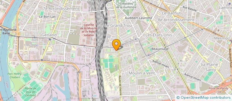 localisation de l'entreprise F.P. RECHERCHES ET DIFFUSIONS  LYON