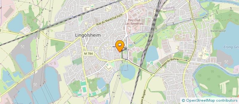 localisation de l'entreprise F. P. STRAS  LINGOLSHEIM