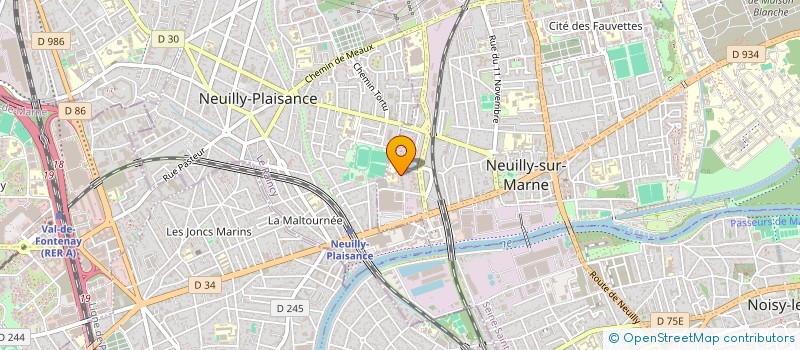 localisation de l'entreprise F P VTC à NEUILLY-SUR-MARNE