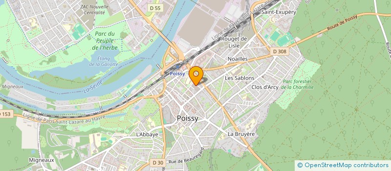 localisation de l'entreprise F.PAC SECURITE  POISSY