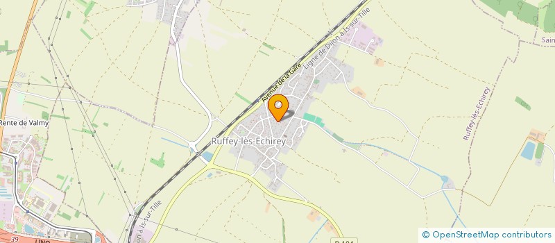 localisation de l'entreprise F. PEINTURE à RUFFEY-LES-ECHIREY