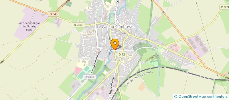 localisation de l'entreprise F. PLEZ  LE CATEAU-CAMBRESIS