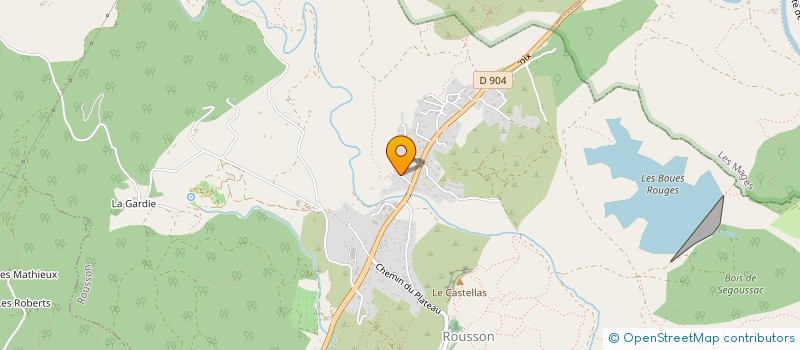 localisation de l'entreprise F.POLGE CLIMATISATION  ROUSSON