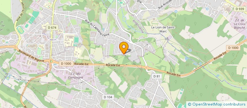 localisation de l'entreprise F.R à ANGOULEME