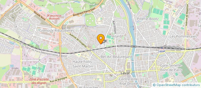 localisation de l'entreprise F.R.A.C.A.S : FORCE DE REFLEXION ET D'ACTIONS CITOYENNES ARTISTIQUES ET SOLIDAIRES à LAVAL