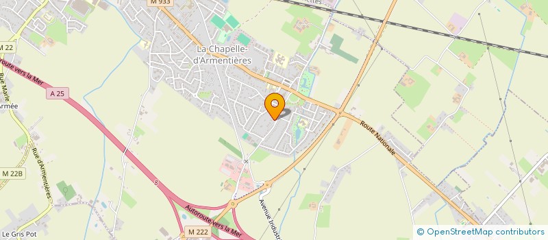 localisation de l'entreprise F.R.A.L  LA CHAPELLE-D'ARMENTIERES