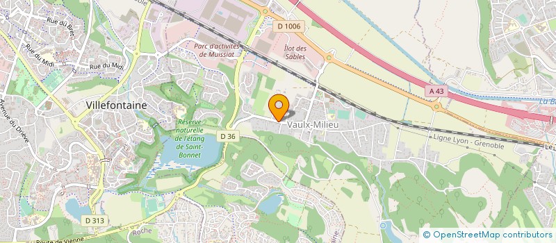 localisation de l'entreprise F.R.C. (FROMAGERIE RINA CAILLOT)  VAULX-MILIEU