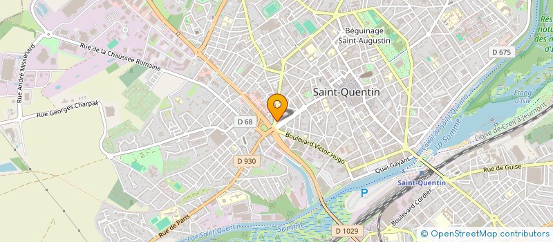 localisation de l'entreprise F.R CONSTRUCTIONS à SAINT-QUENTIN