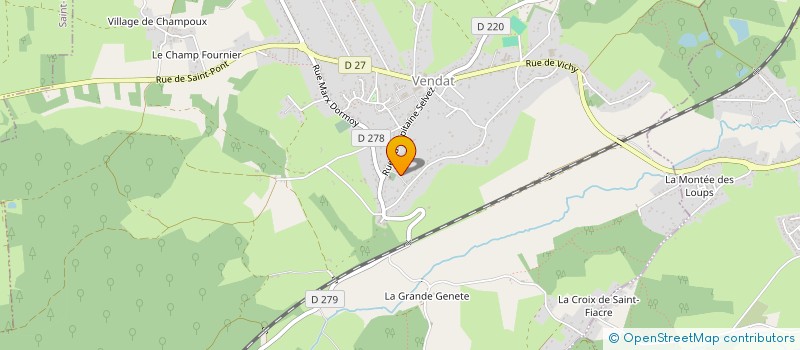 localisation de l'entreprise F.R.D à BROUT-VERNET