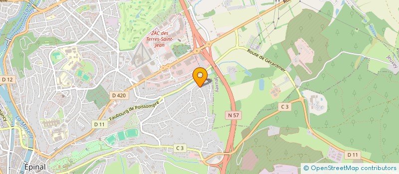 localisation de l'entreprise F.R.E.A à EPINAL