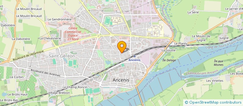 localisation de l'entreprise F.R.E.E.L.O.C  ANCENIS-SAINT-GEREON