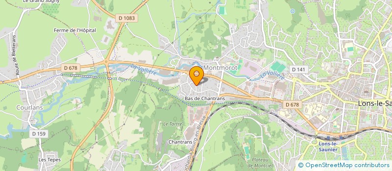 localisation de l'entreprise F.R.E TARTELIN MORBIER  MONTMOROT