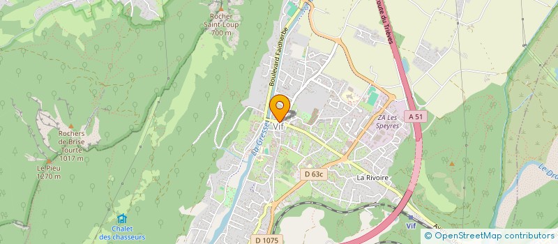 localisation de l'entreprise F.R.G.M.M.  VIF