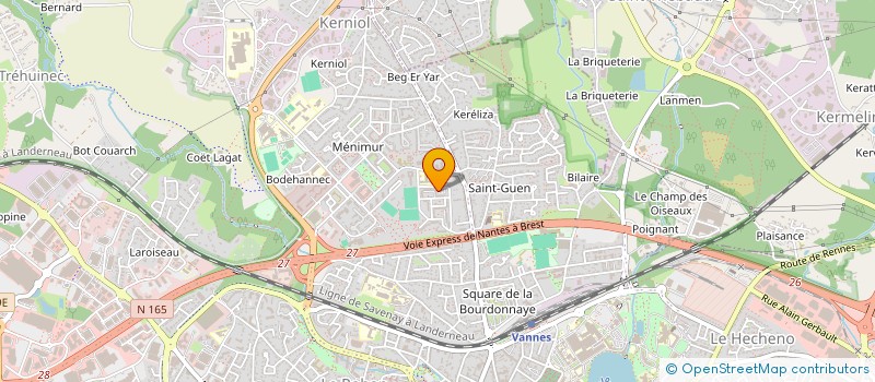 localisation de l'entreprise F.R.H. à VANNES