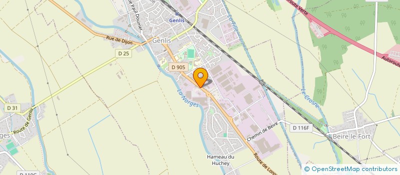 localisation de l'entreprise F.R.I.P.P.  GENLIS