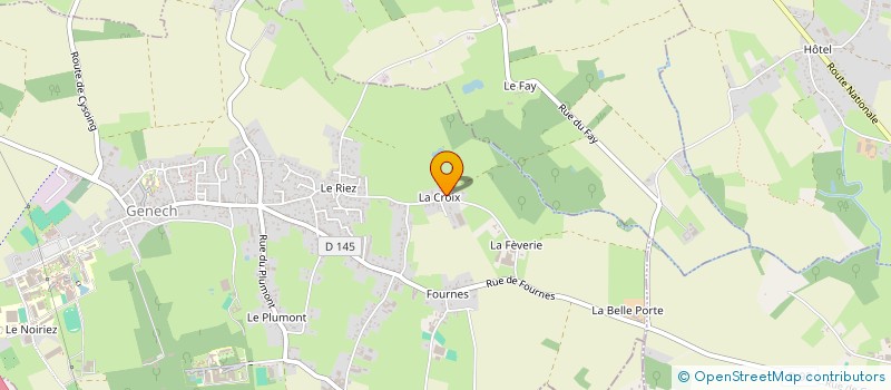 localisation de l'entreprise F.R IMMO  GENECH