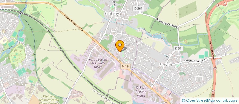 localisation de l'entreprise F.R. INVEST  SANTENY