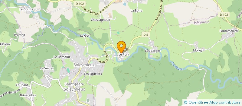 localisation de l'entreprise F.R. MENUISERIE  SOLEYMIEUX