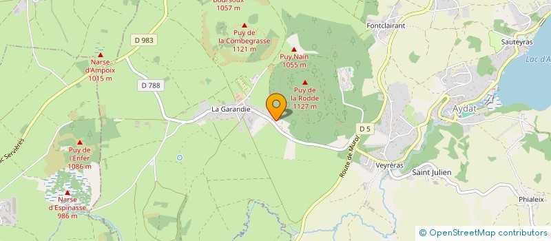 localisation de l'entreprise F.R. OLLIER  AYDAT