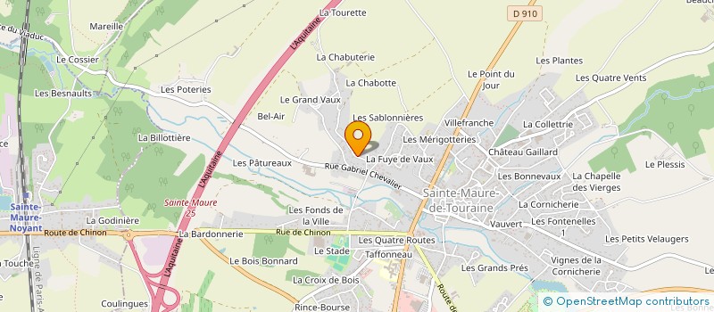 localisation de l'entreprise F.R.RAMONAGE  SAINTE-MAURE-DE-TOURAINE