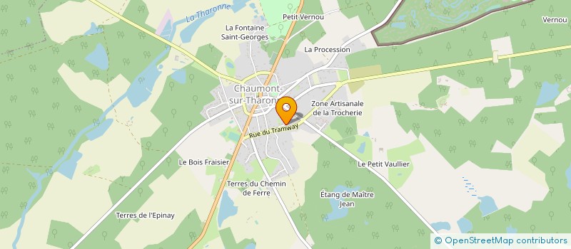 localisation de l'entreprise F.R.Y.P.  CHAUMONT-SUR-THARONNE
