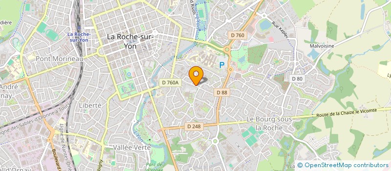 localisation de l'entreprise F. RAYNARD VO à LA ROCHE-SUR-YON