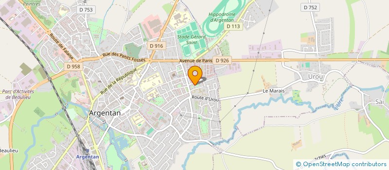 localisation de l'entreprise F RESEAUP à ARGENTAN