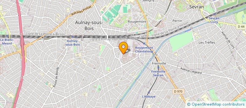 localisation de l'entreprise F-S à AULNAY-SOUS-BOIS