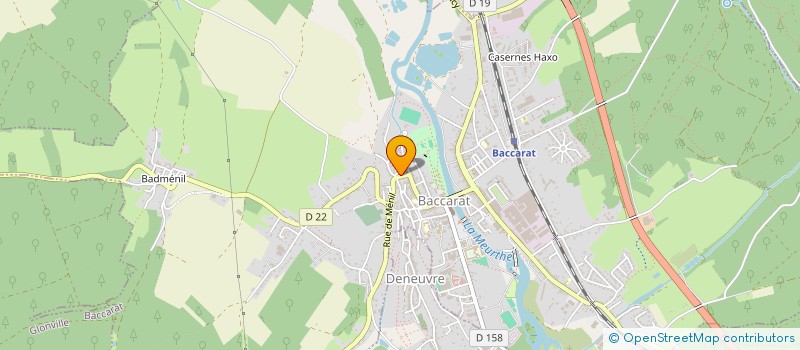 localisation de l'entreprise F.S.  BACCARAT