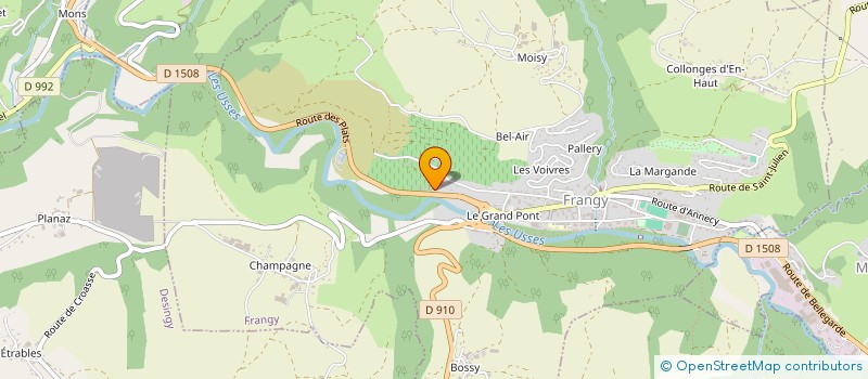 localisation de l'entreprise F.S.A  FRANGY